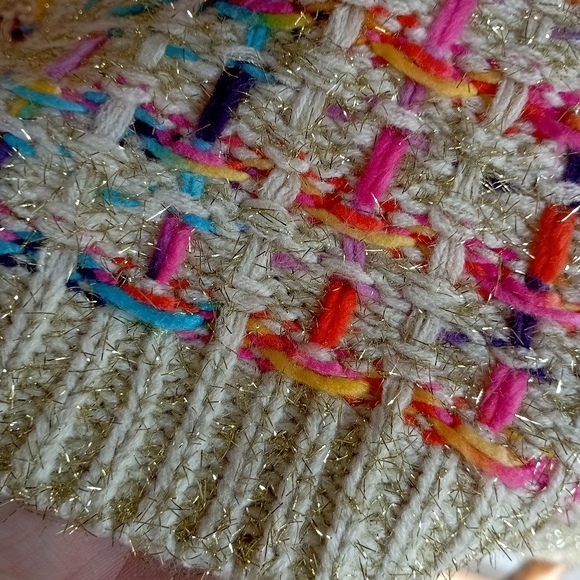 Sparkling Knitted Boxy Oversized Sweater - Picture 3 of 13